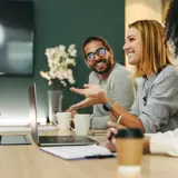 Employers in a conference room